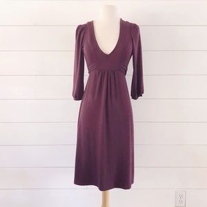 GAP merlot long sleeve dress